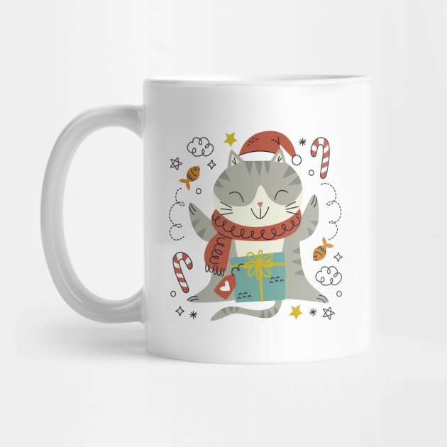 Meowy Christmas Cat by AvocadoShop